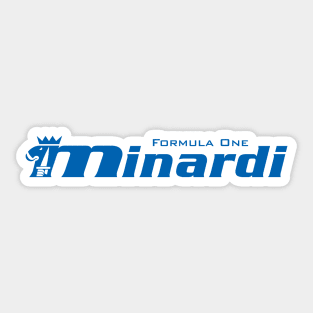 Minardi Formula 1 Team logo - minardi blue Sticker